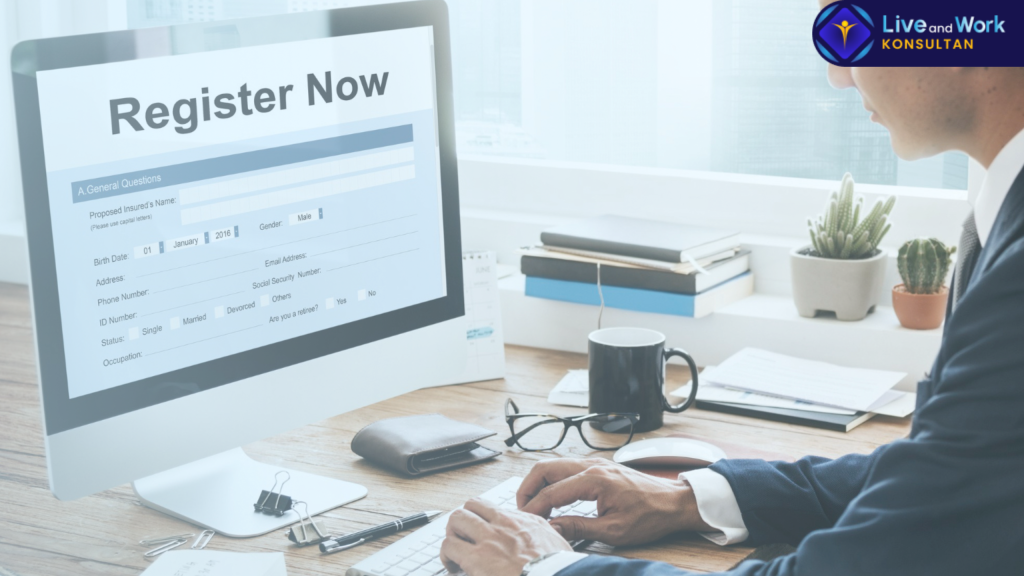 Infografis langkah mudah Pendirian PT Murah dan cepat di tahun 2026 bersama tim ahli konsultan live and work.