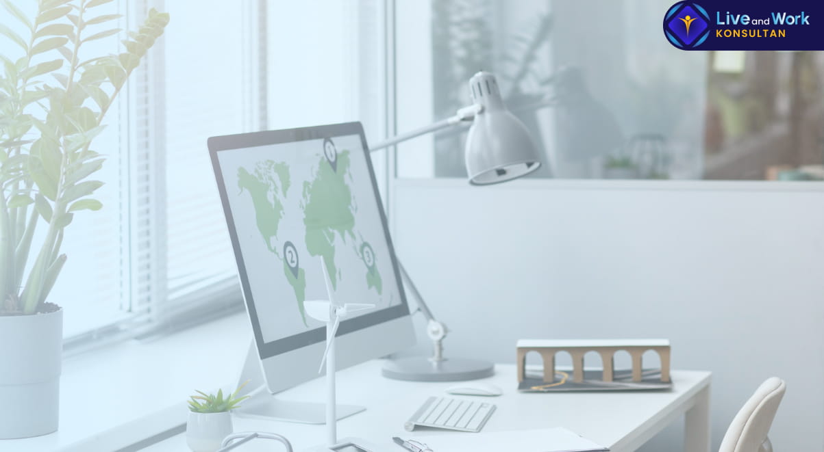 Infografis keuntungan menggunakan Virtual Office untuk legalitas perusahaan dan efisiensi biaya operasional yang dipandu oleh konsultan live and work.