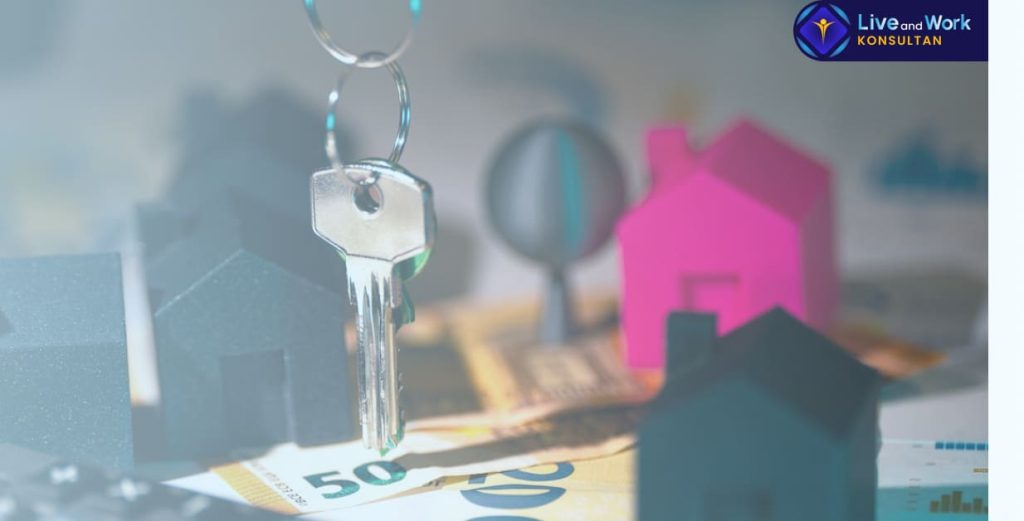 Infografis strategi manajemen risiko menggunakan Asuransi Properti Bisnis 2026 untuk perlindungan dari bencana alam dan serangan siber oleh konsultan live and work.