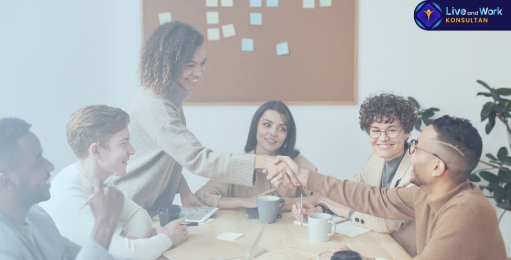 Infografis langkah-langkah Cara Mendirikan PT terbaru 2026 di Indonesia melalui sistem OSS RBA yang didampingi oleh konsultan live and work.