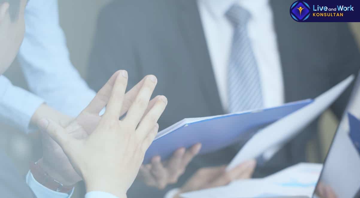 Infografis langkah-langkah sistematis Prosedur Arbitrase di BANI untuk penyelesaian sengketa bisnis yang dipandu oleh konsultan live and work.