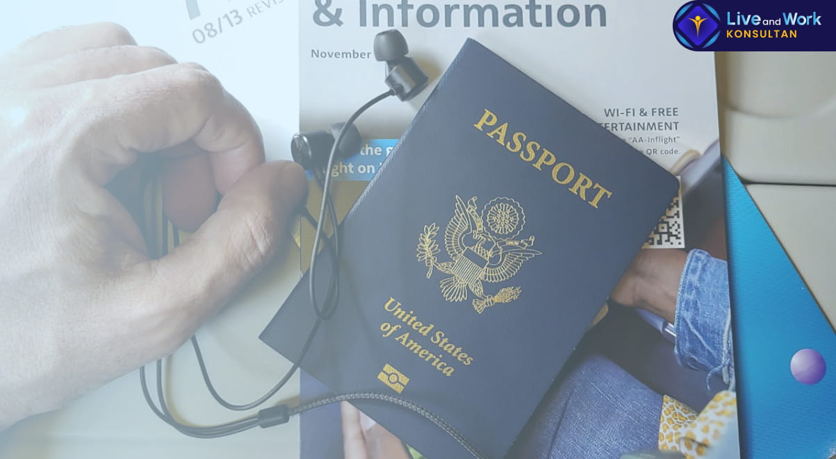 Infografis langkah-langkah terbaru pengajuan Visa Inggris (UK Visa) di Jakarta tahun 2026 yang dipandu oleh konsultan live and work.