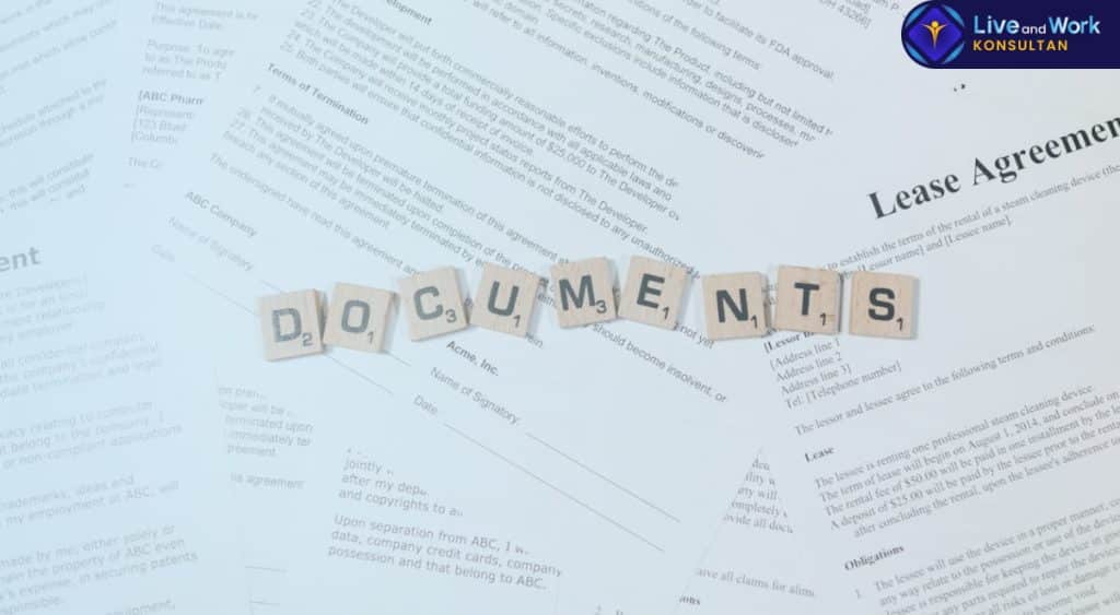 Infografis 5 dokumen legal perusahaan wajib oleh konsultan live and work.