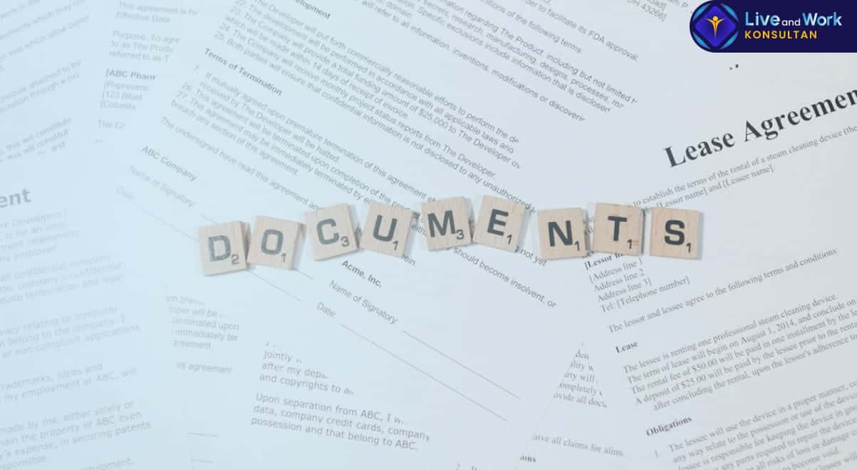 Infografis 5 dokumen legal perusahaan wajib oleh konsultan live and work.