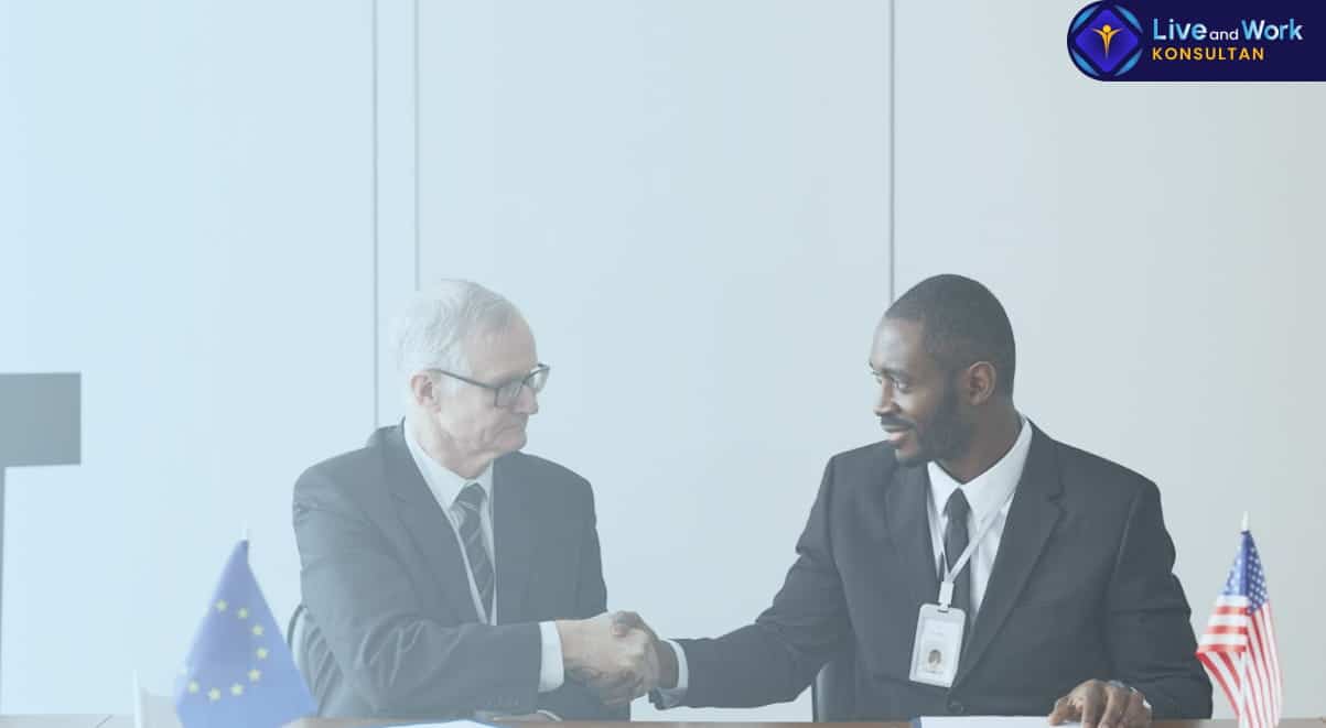 Infografis alur Cara Mengurus KITAS kerja dan investor secara digital di portal imigrasi tahun 2026 melalui layanan konsultan live and work.