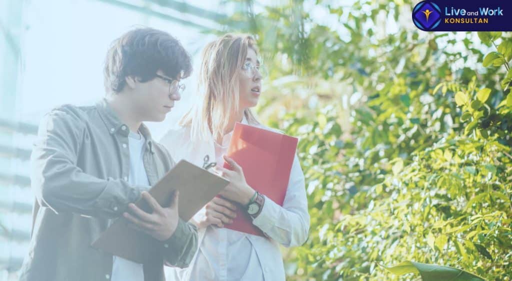 Infografis prosedur teknis pengurusan Izin Lingkungan Amdal dan UKL-UPL melalui sistem OSS-RBA yang dikelola secara profesional oleh konsultan live and work.