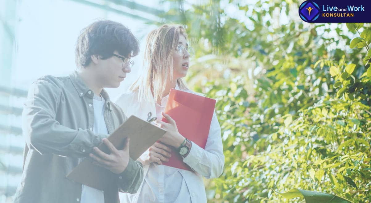 Infografis prosedur teknis pengurusan Izin Lingkungan Amdal dan UKL-UPL melalui sistem OSS-RBA yang dikelola secara profesional oleh konsultan live and work.