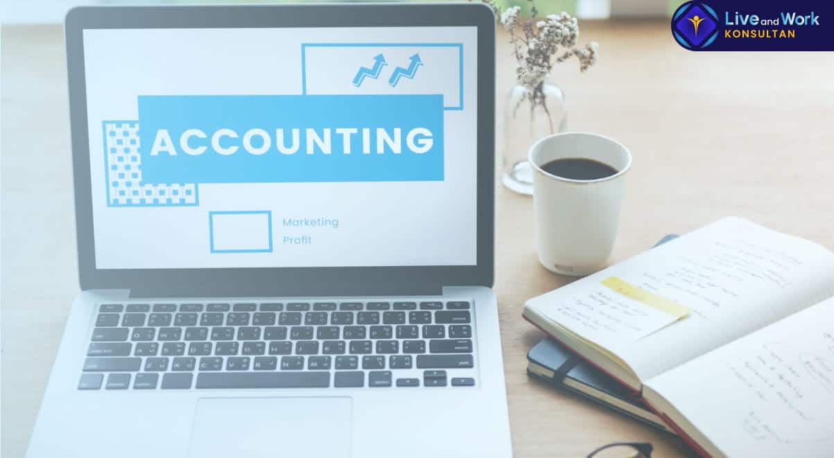 Infografis perbandingan efisiensi antara Jasa Akuntansi Profesional dan otomasi perangkat lunak untuk pertumbuhan bisnis yang dipandu oleh konsultan live and work.