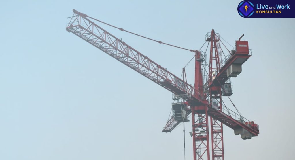 Panduan strategis sewa crane untuk proyek besar oleh konsultan live and work.